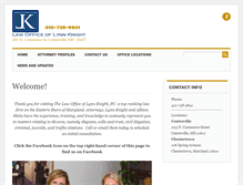 Tablet Screenshot of lynnknightlaw.com